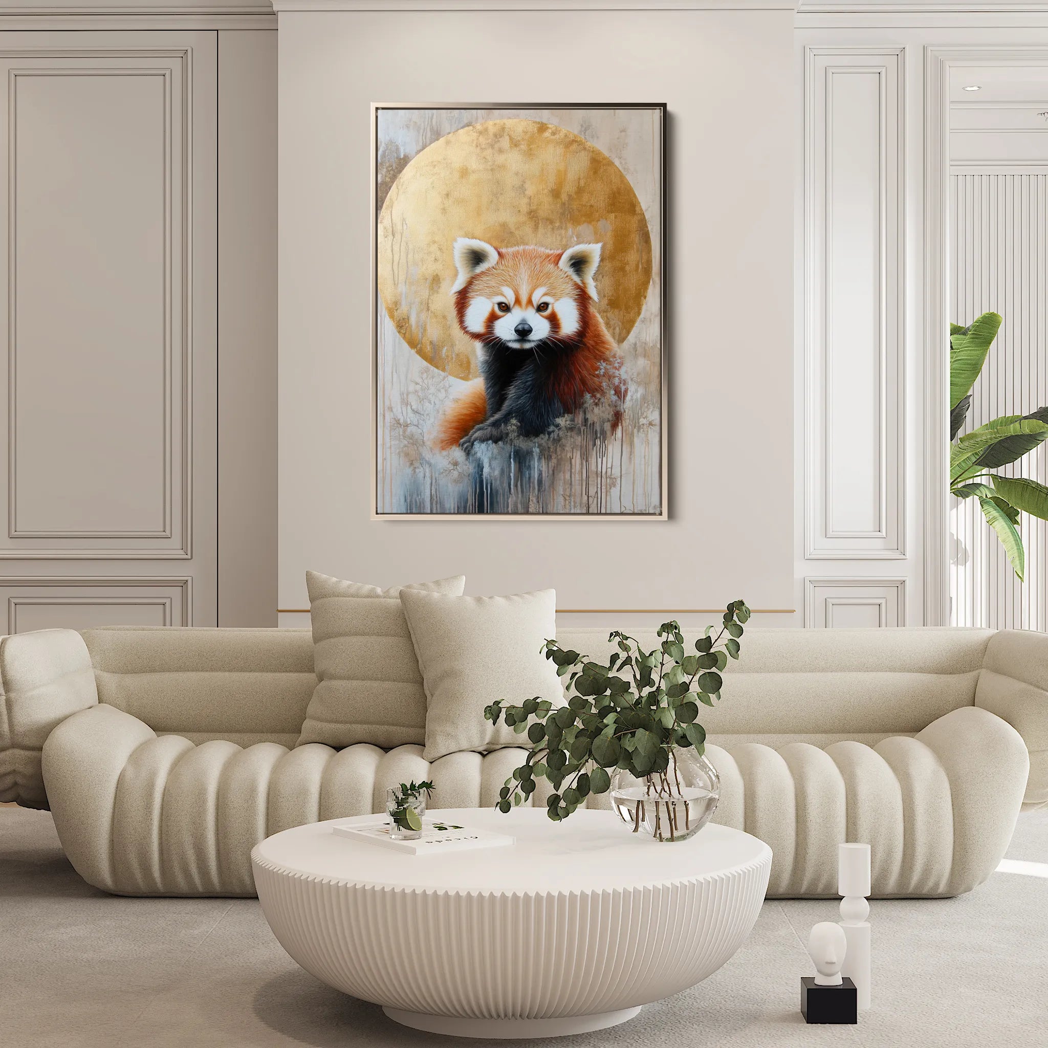 Animals 169 Canvas Art 18" x 24" / 45 x 60 cm / Black