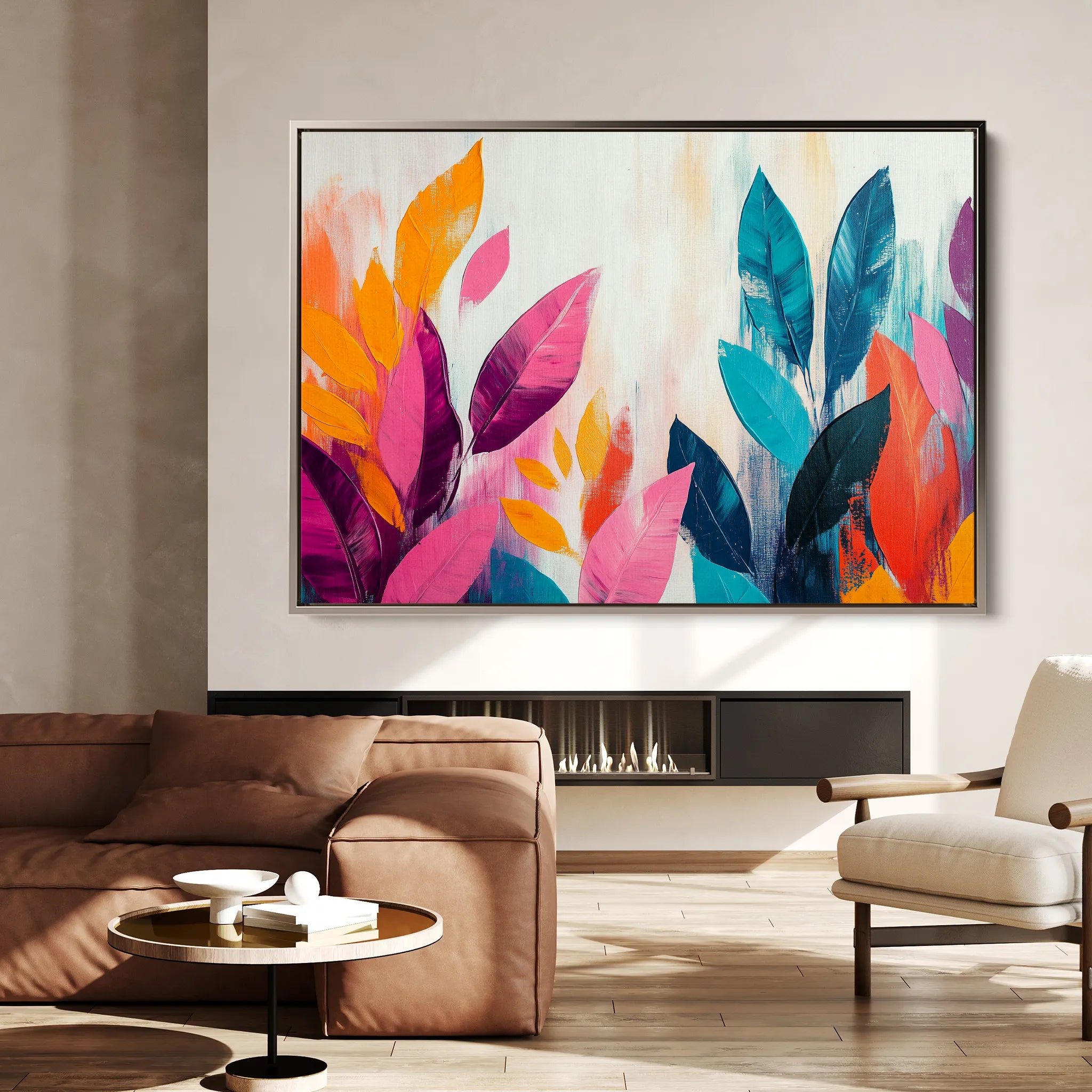 Boho 169 Canvas Art 18" x 24" / 45 x 60 cm / Black