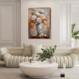 Floral 169 Canvas Art 18" x 24" / 45 x 60 cm / Black