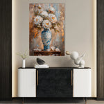 Floral 169 Canvas Art 18" x 24" / 45 x 60 cm / Black