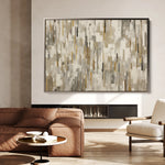 Abstract 1690 Canvas Art 18" x 24" / 45 x 60 cm / Black