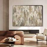 Abstract 1690 Canvas Art 18" x 24" / 45 x 60 cm / Black