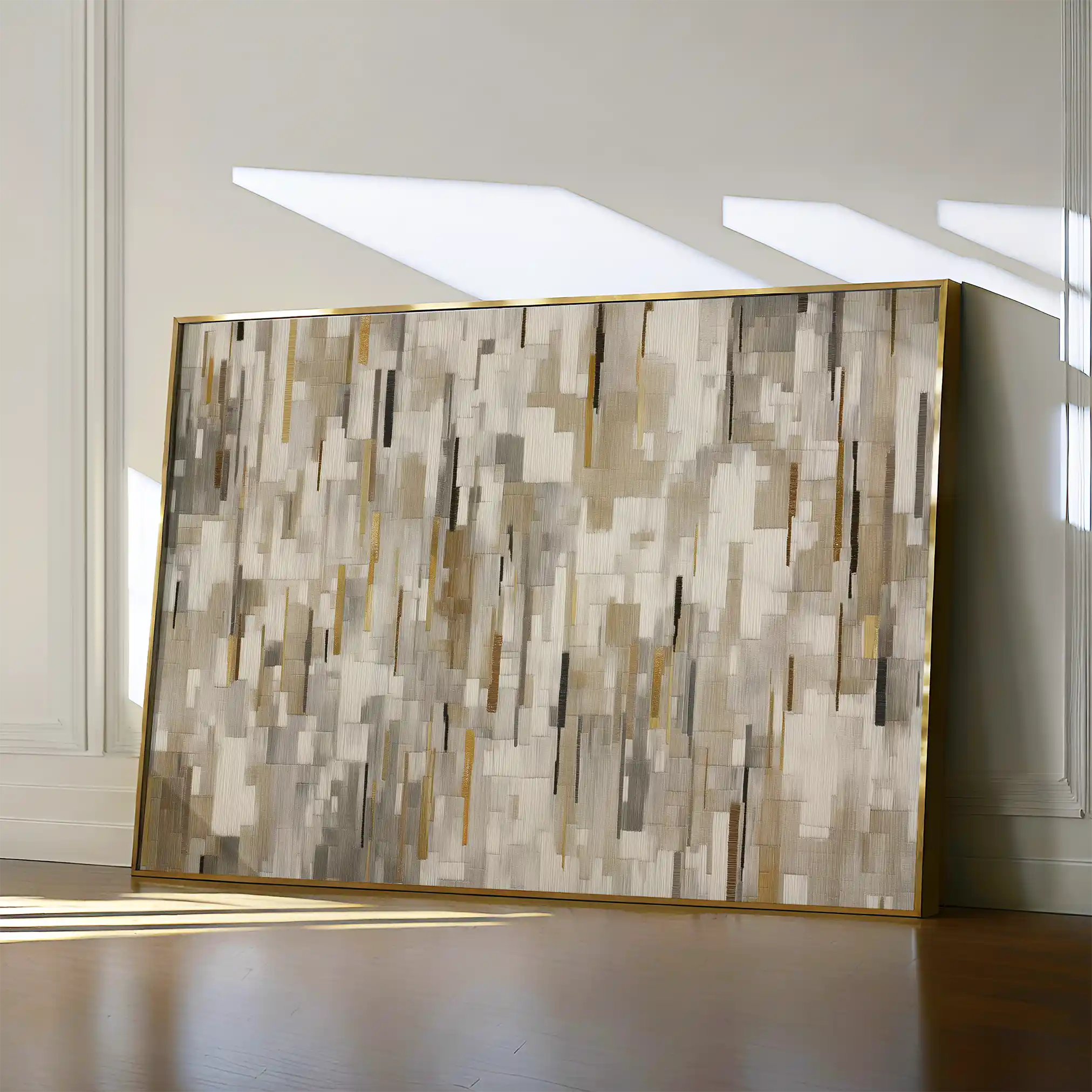 Abstract 1690 Canvas Art 18" x 24" / 45 x 60 cm / Black