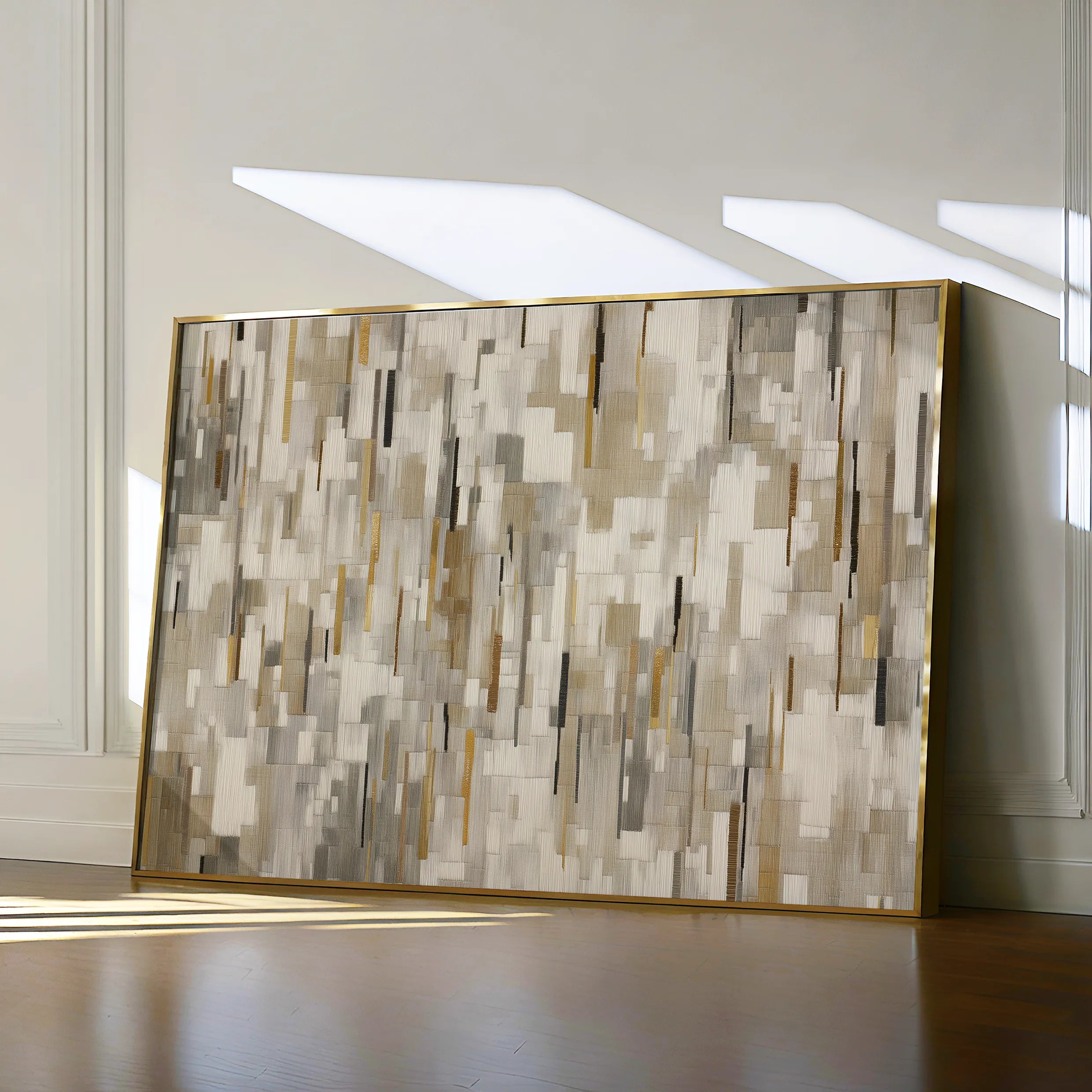 Abstract 1690 Canvas Art 18" x 24" / 45 x 60 cm / Black