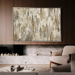Abstract 1690 Canvas Art 18" x 24" / 45 x 60 cm / Black