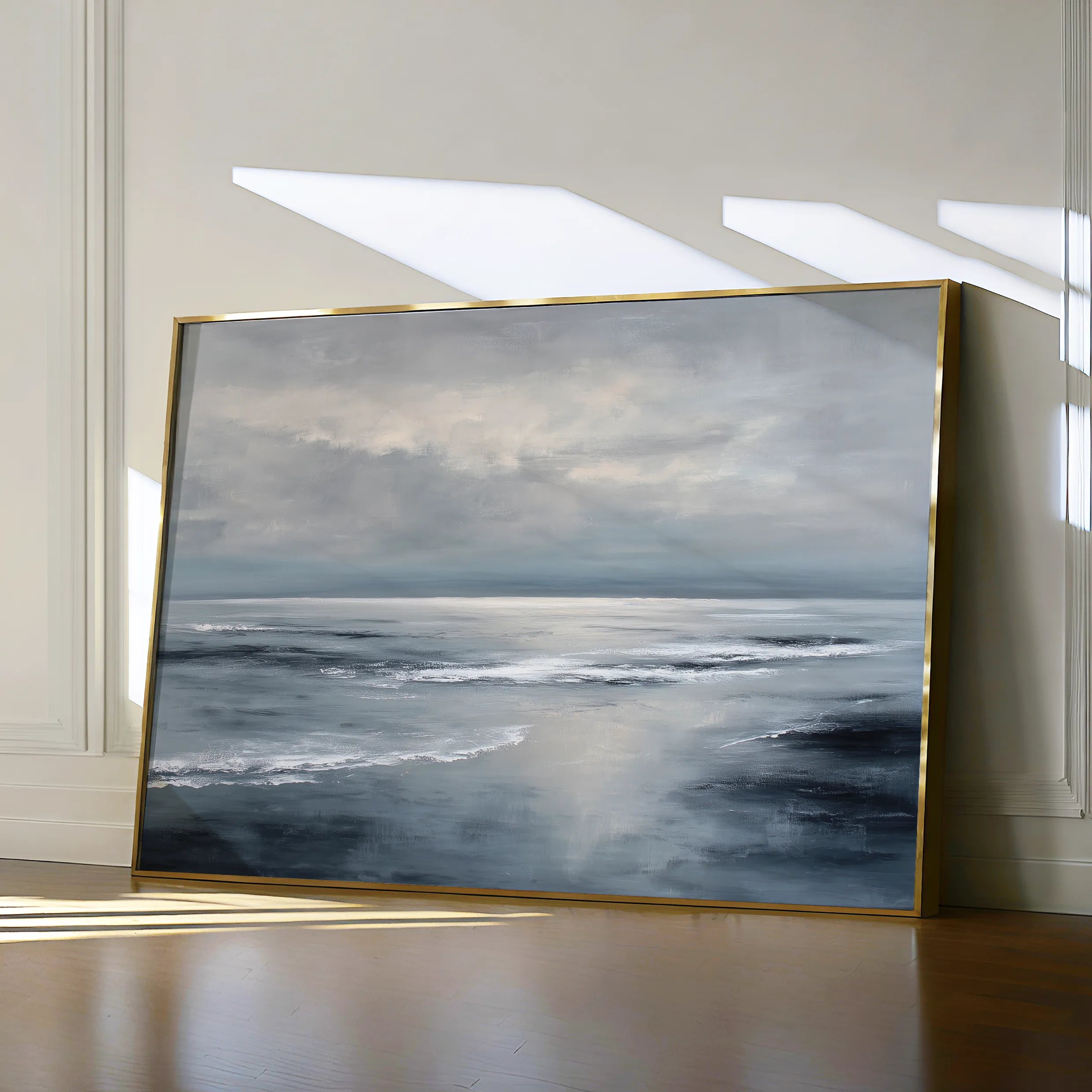 Abstract 1691 Canvas Art 18" x 24" / 45 x 60 cm / Black