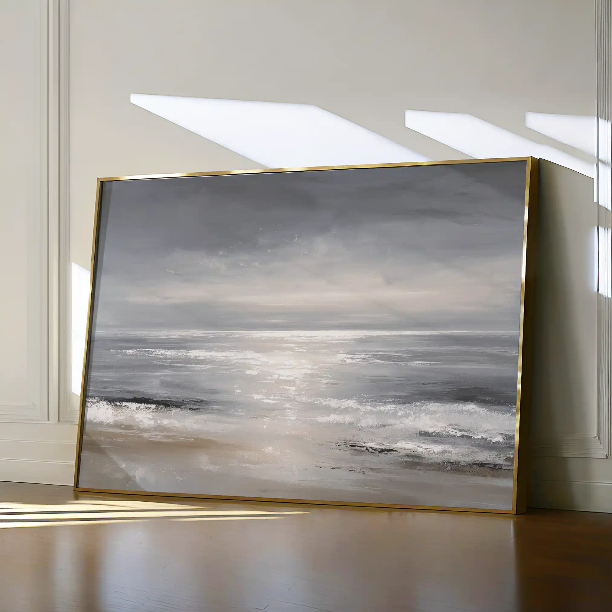 Abstract 1693 Canvas Art 18" x 24" / 45 x 60 cm / Black