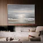 Abstract 1693 Canvas Art 18" x 24" / 45 x 60 cm / Black