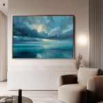 Abstract 1695 Canvas Art 18" x 24" / 45 x 60 cm / Black