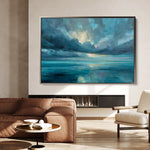 Abstract 1695 Canvas Art 18" x 24" / 45 x 60 cm / Black