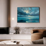 Abstract 1695 Canvas Art 18" x 24" / 45 x 60 cm / Black