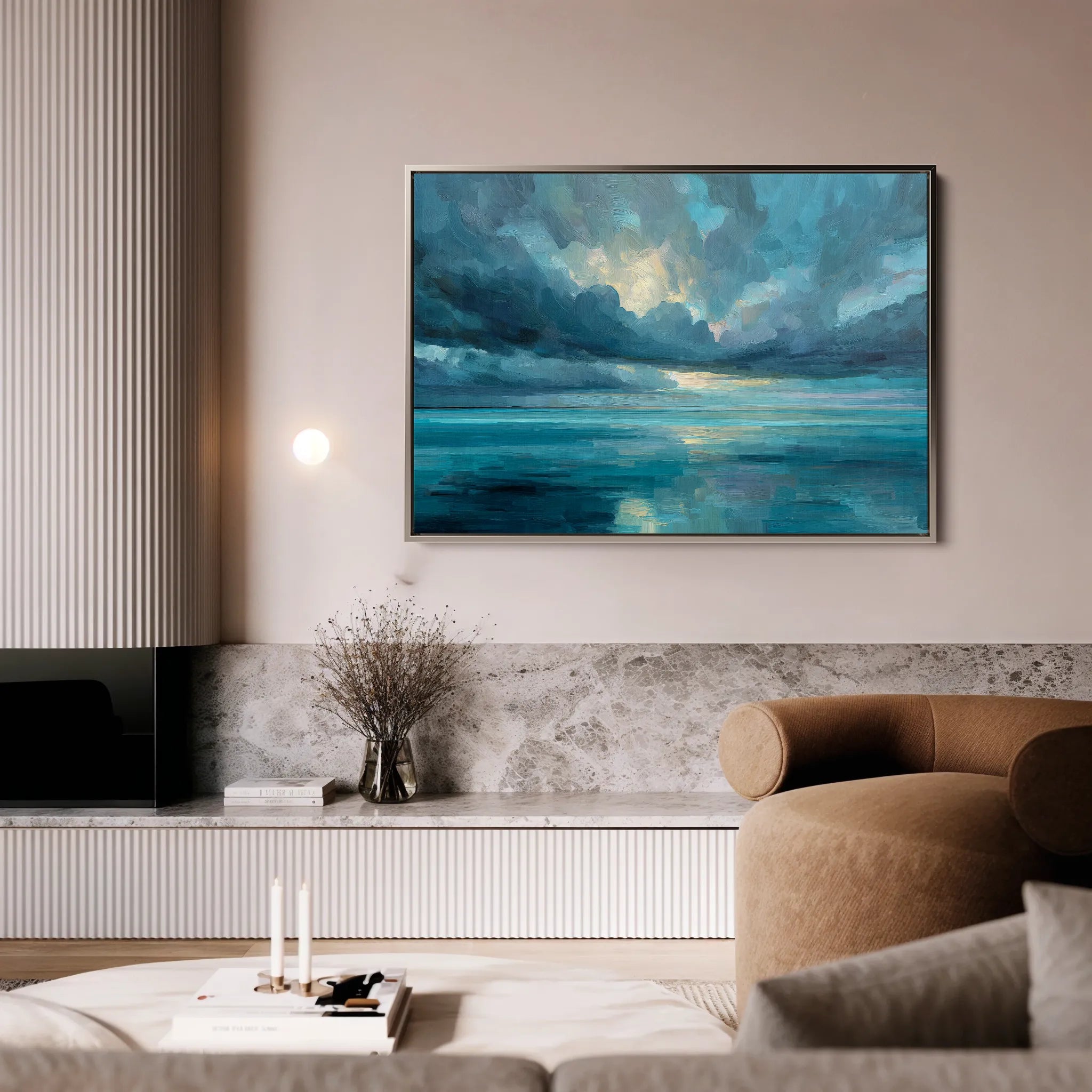 Abstract 1695 Canvas Art 18" x 24" / 45 x 60 cm / Black
