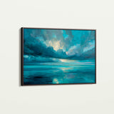 Abstract 1695 Canvas Art 18" x 24" / 45 x 60 cm / Black