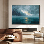 Abstract 1696 Canvas Art 18" x 24" / 45 x 60 cm / Black