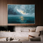 Abstract 1696 Canvas Art 18" x 24" / 45 x 60 cm / Black