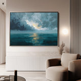 Abstract 1696 Canvas Art 18" x 24" / 45 x 60 cm / Black