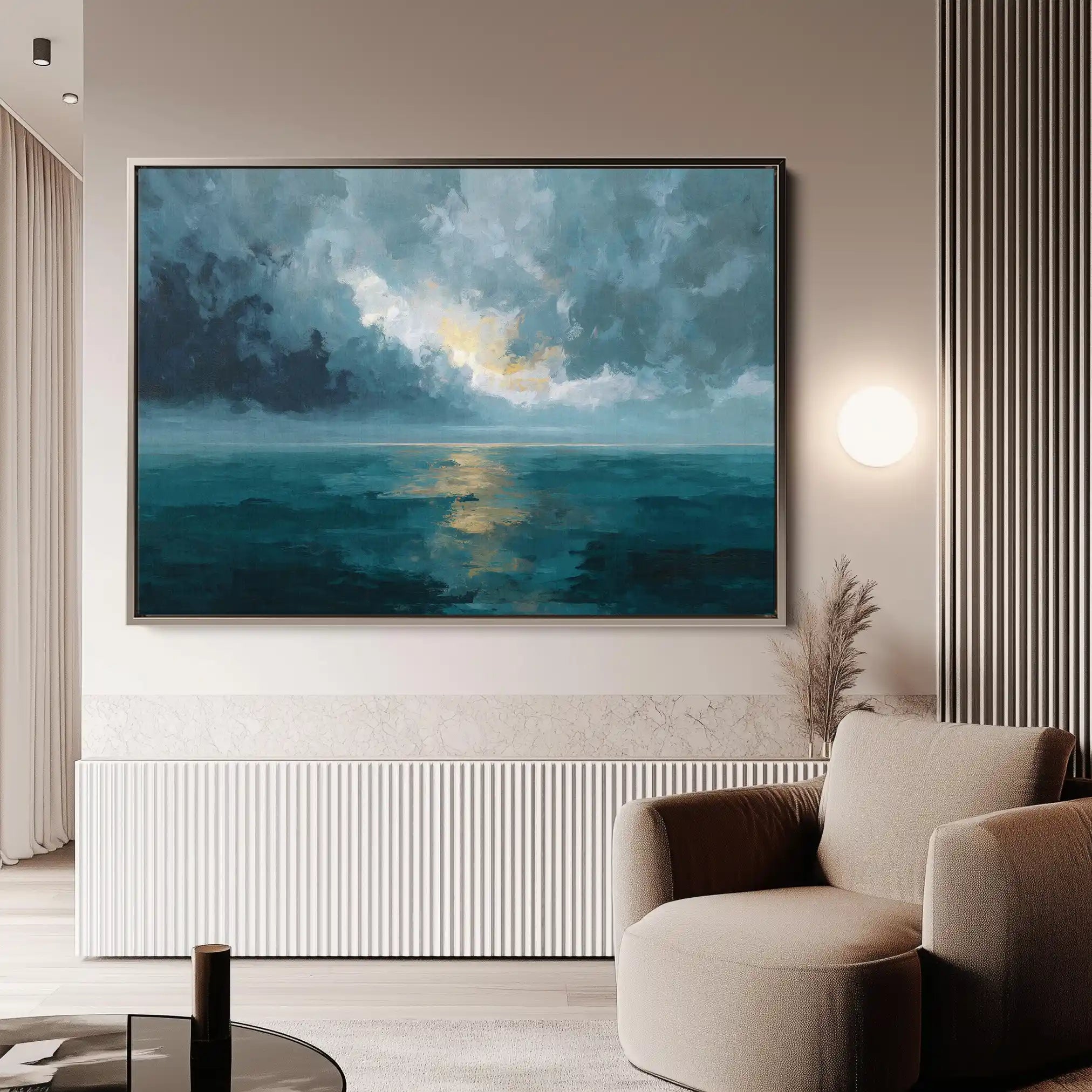 Abstract 1696 Canvas Art 60 x 40 cm / Black