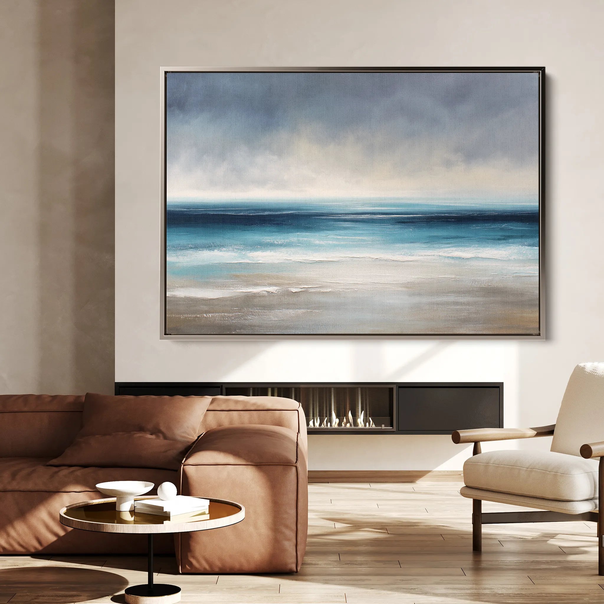 Abstract 1698 Canvas Art 18" x 24" / 45 x 60 cm / Black