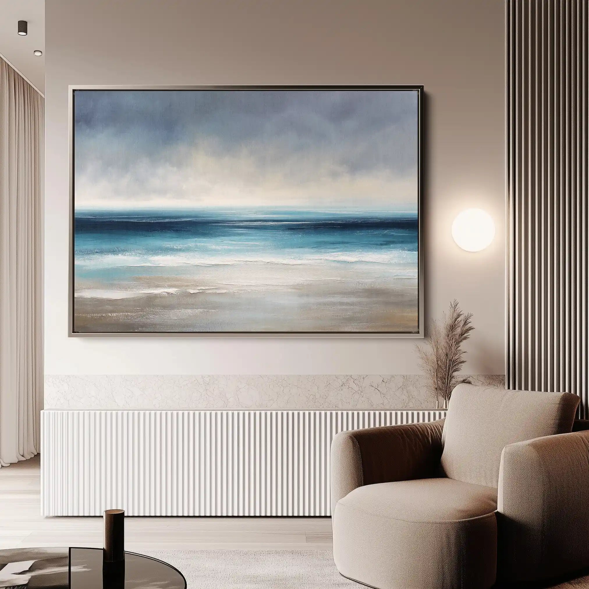 Abstract 1698 Canvas Art 60 x 40 cm / Black