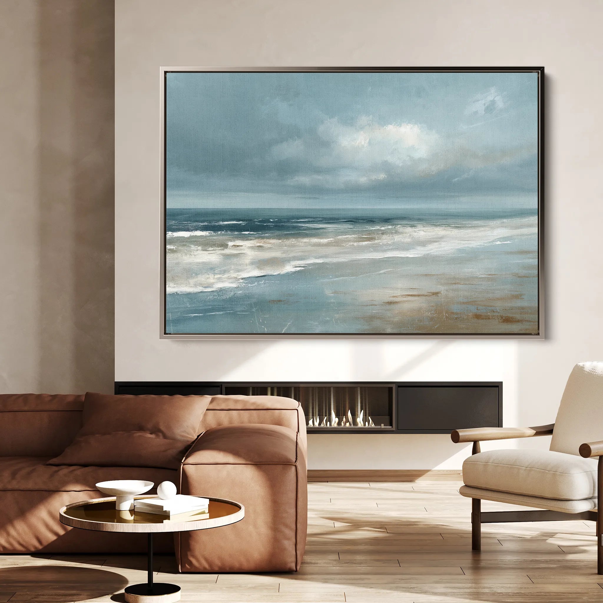Abstract 1699 Canvas Art 18" x 24" / 45 x 60 cm / Black