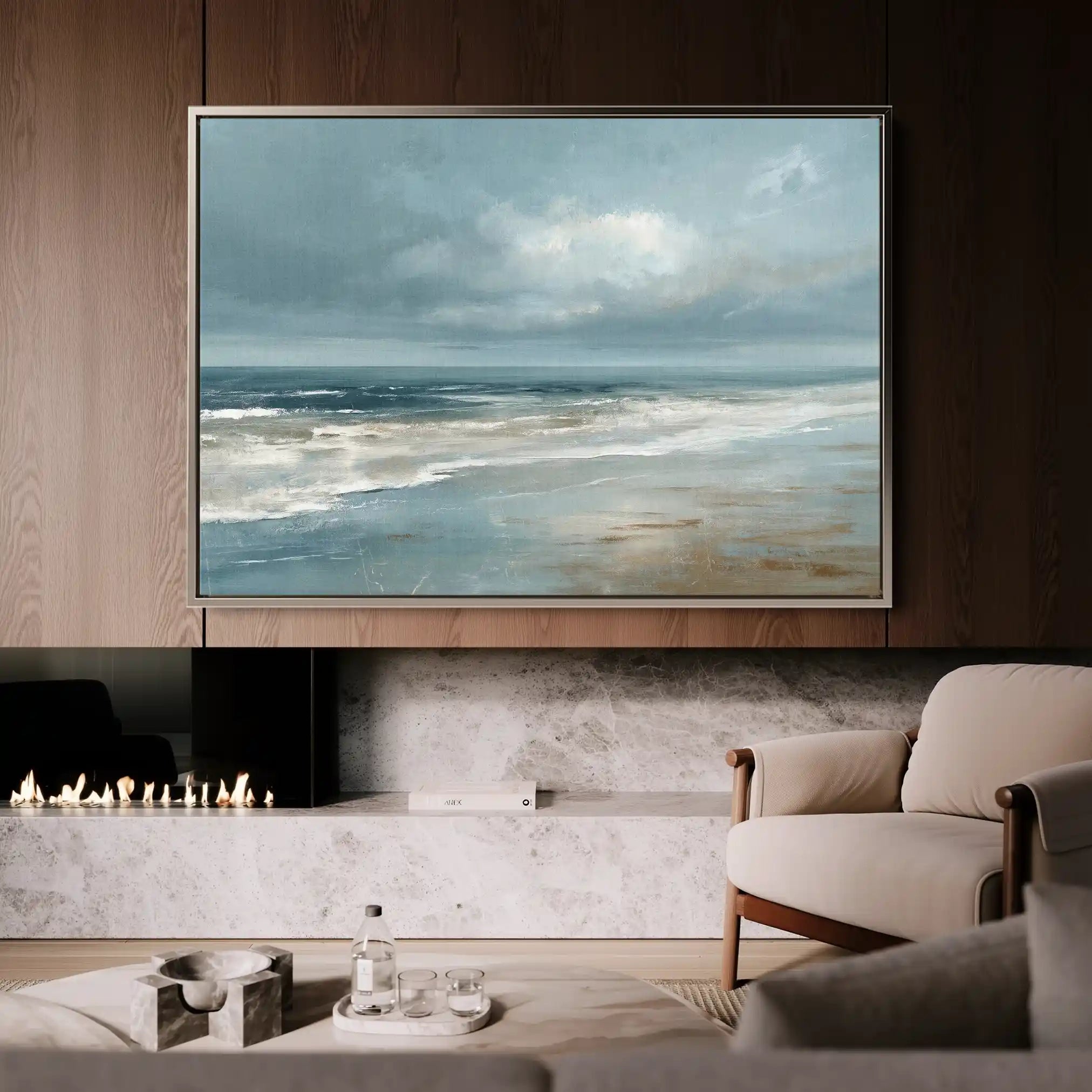 Abstract 1699 Canvas Art 60 x 40 cm / Black