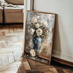 Floral 170 Canvas Art 18" x 24" / 45 x 60 cm / Black