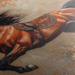 Horses 170 Canvas Art 60 x 40 cm / Black