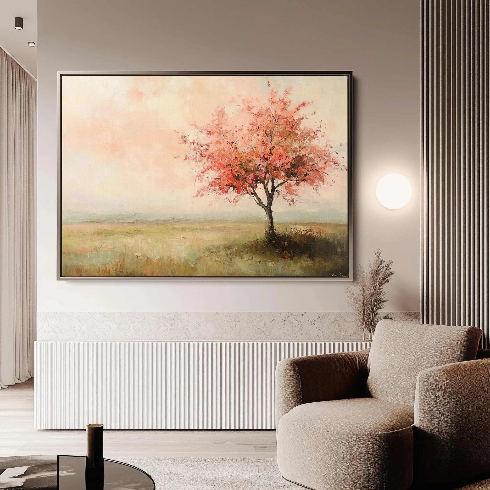Landscape 170 Canvas Art 18" x 24" / 45 x 60 cm / Black