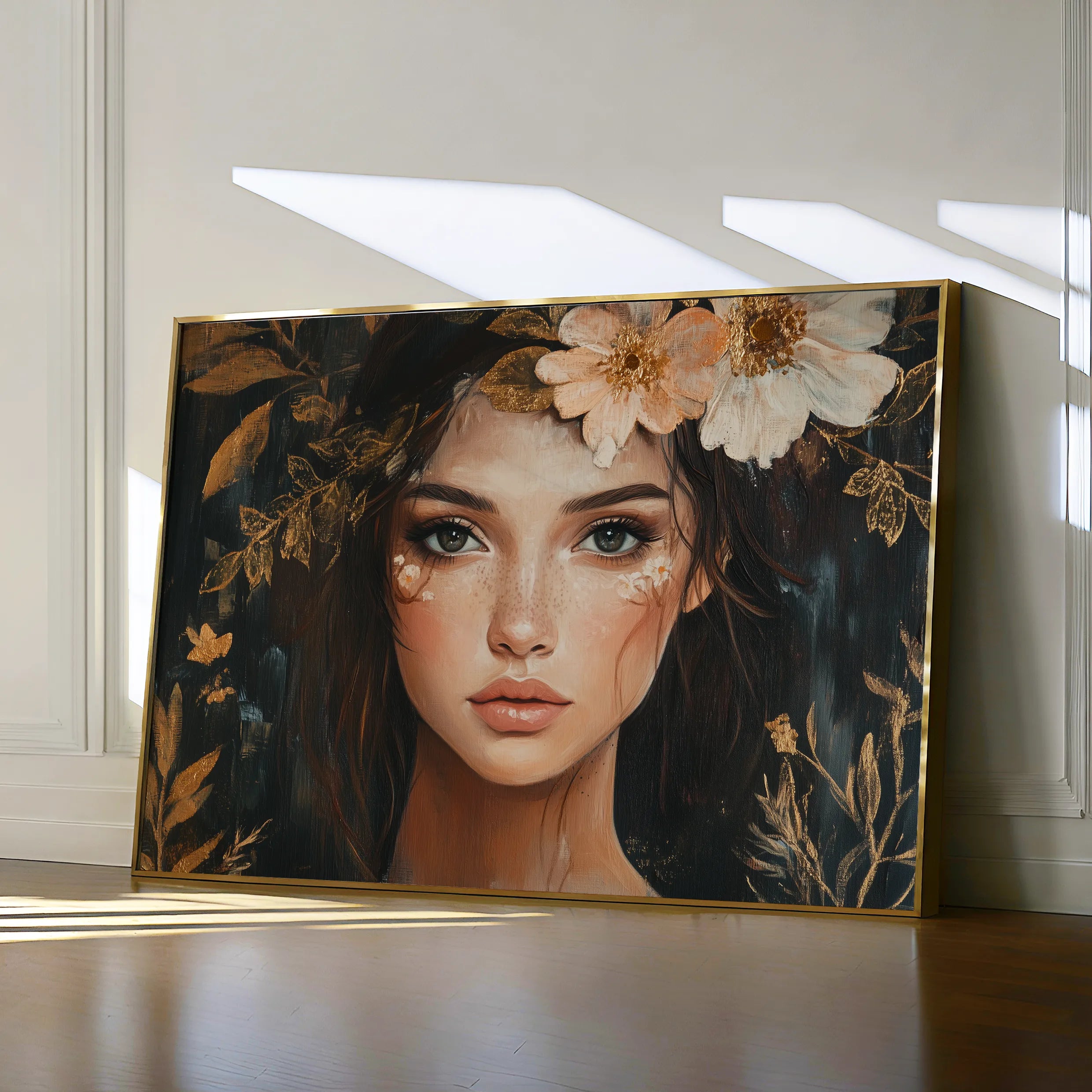 Portrait 170 Canvas Art 18" x 24" / 45 x 60 cm / Black