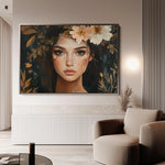 Portrait 170 Canvas Art 18" x 24" / 45 x 60 cm / Black
