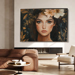 Portrait 170 Canvas Art 18" x 24" / 45 x 60 cm / Black