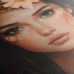 Portrait 170 Canvas Art 18" x 24" / 45 x 60 cm / Black