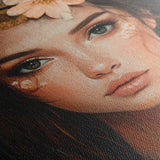 Portrait 170 Canvas Art 18" x 24" / 45 x 60 cm / Black