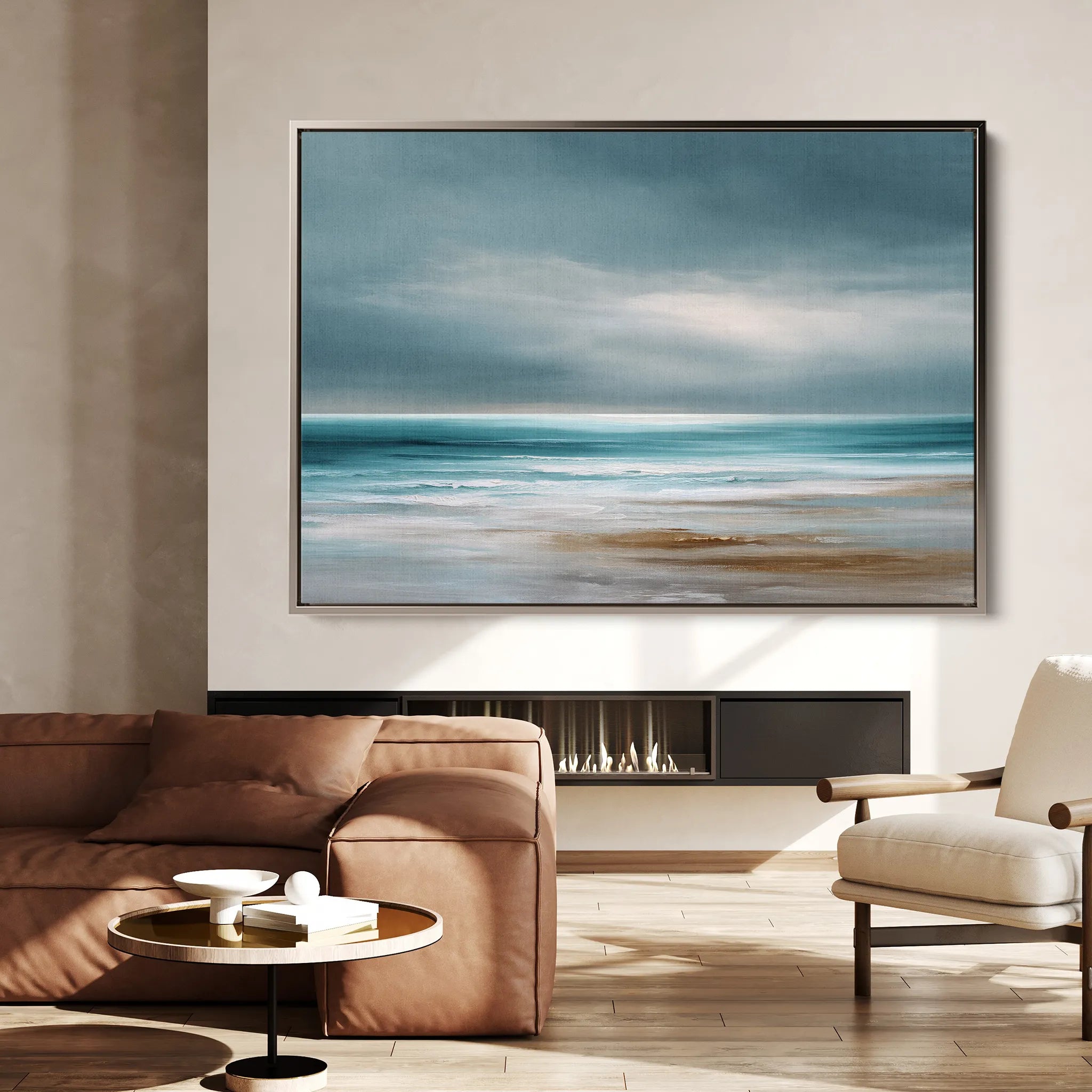 Abstract 1701 Canvas Art 18" x 24" / 45 x 60 cm / Black