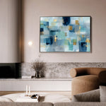 Abstract 1703 Canvas Art 18" x 24" / 45 x 60 cm / Black