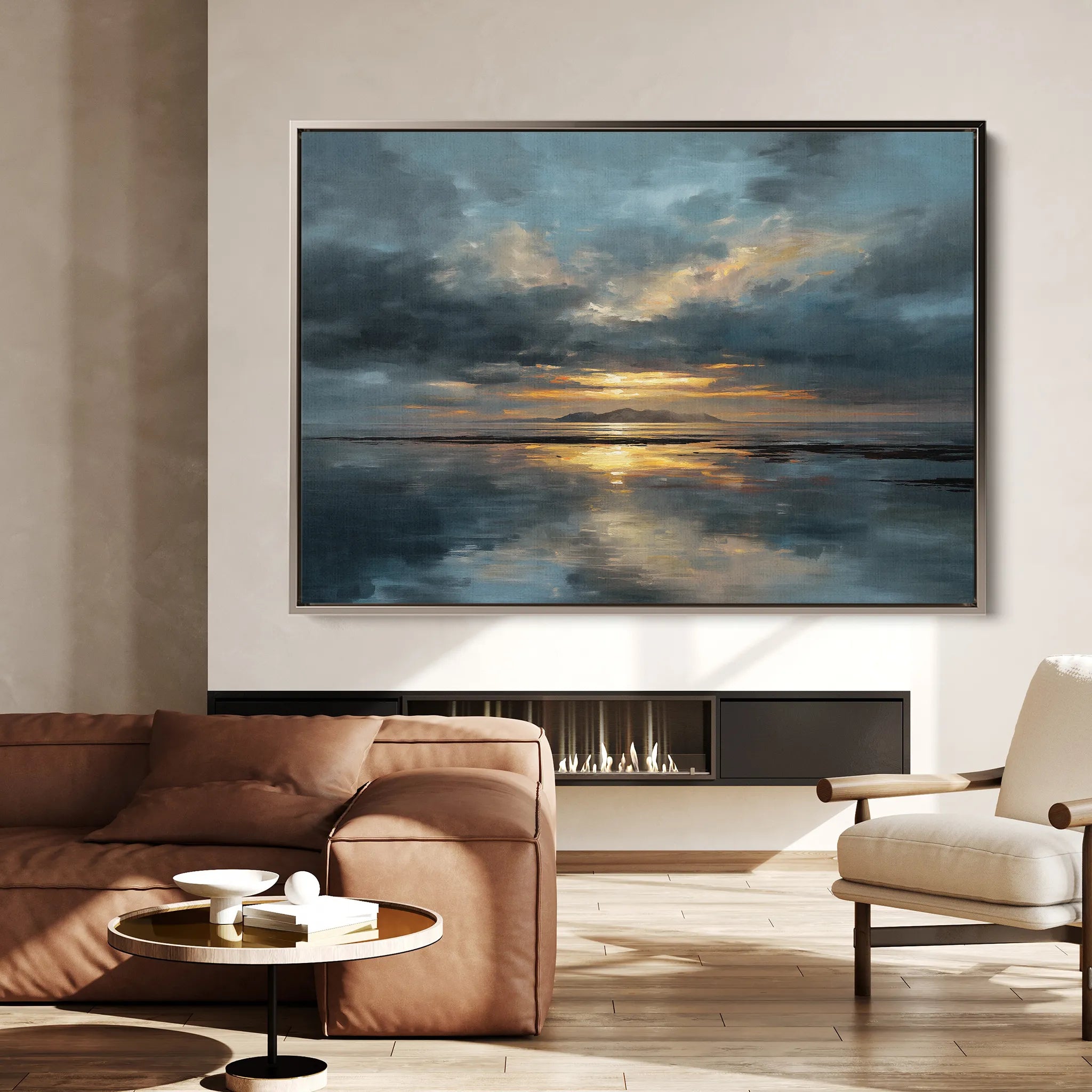 Abstract 1704 Canvas Art 18" x 24" / 45 x 60 cm / Black