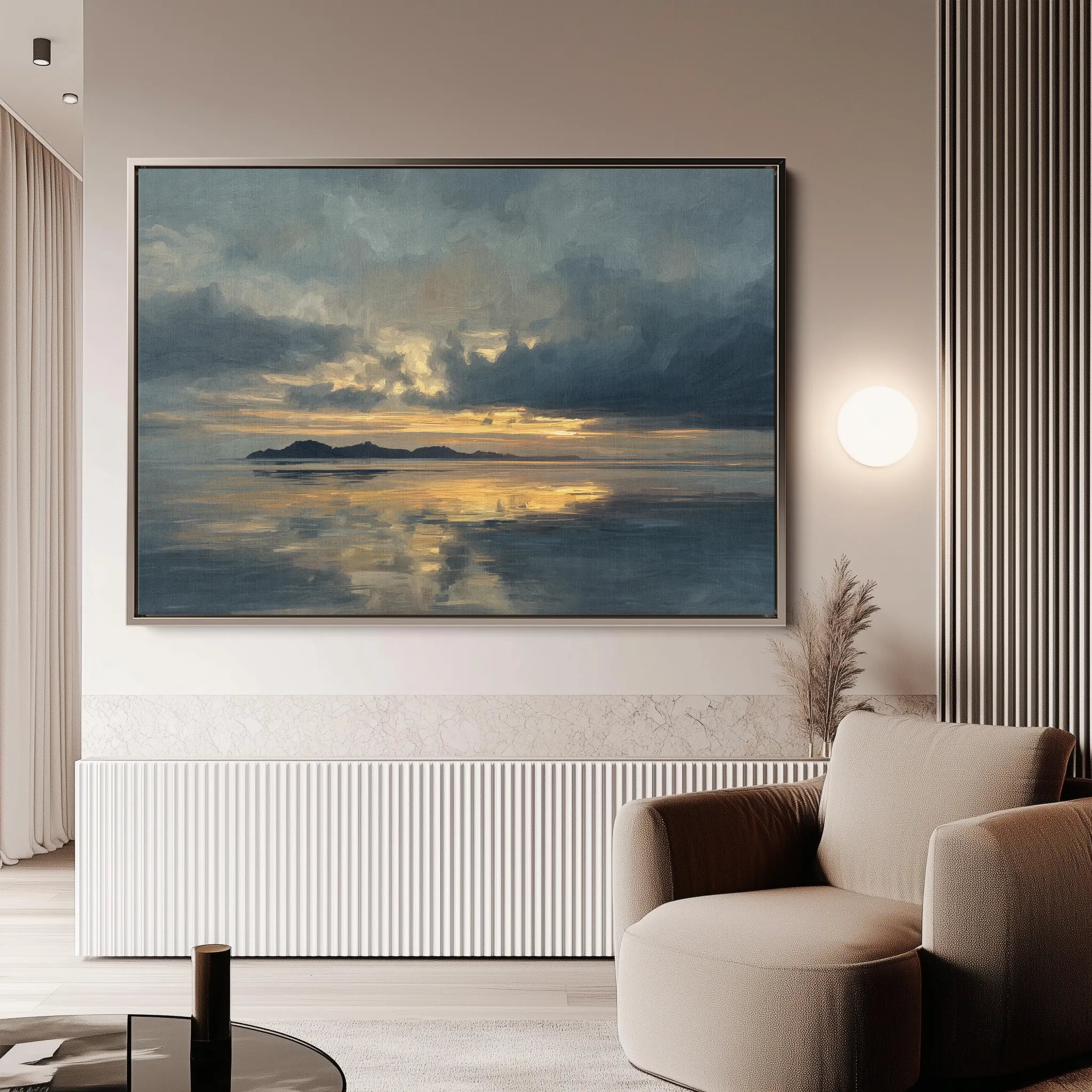 Abstract 1705 Canvas Art 18" x 24" / 45 x 60 cm / Black