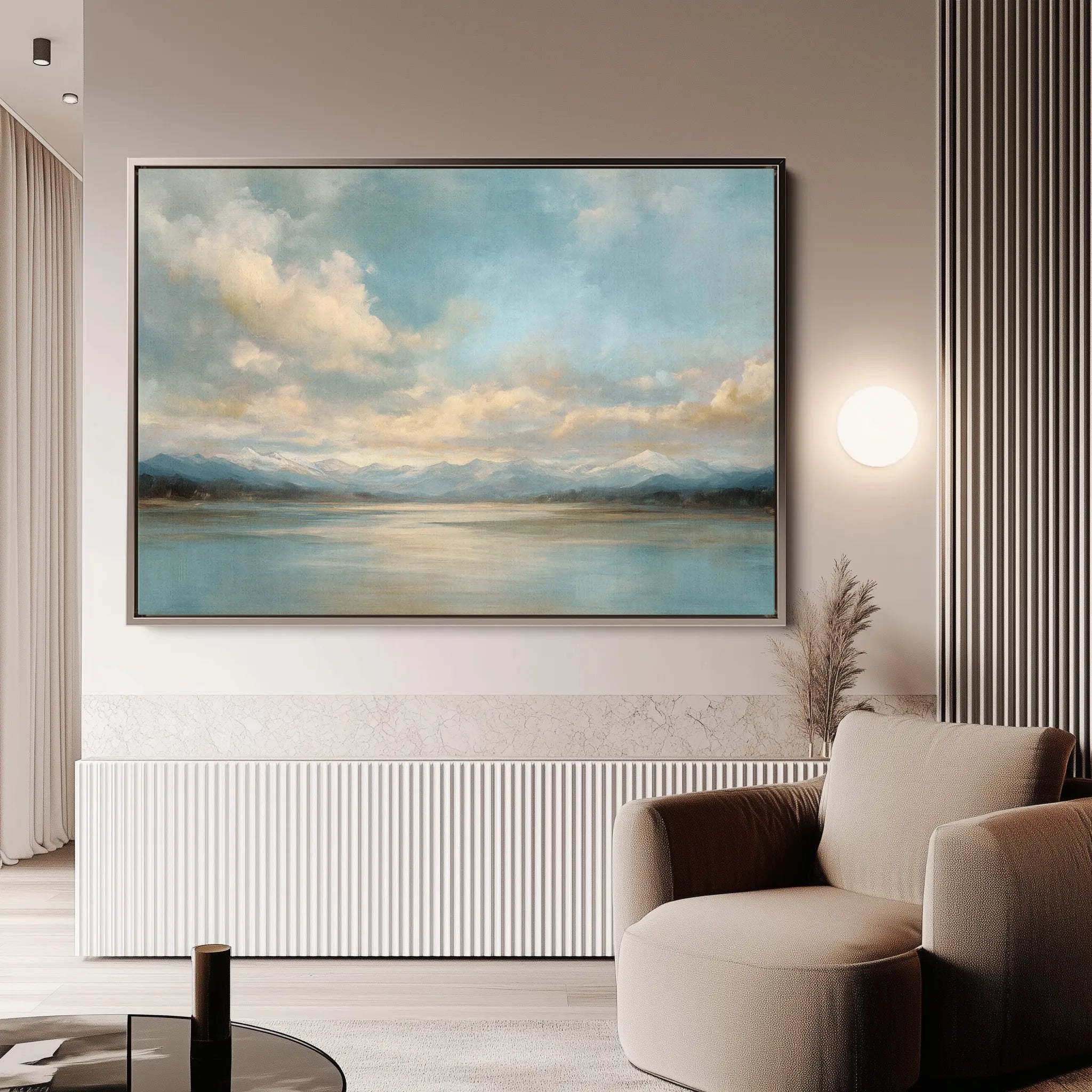 Abstract 1706 Canvas Art 18" x 24" / 45 x 60 cm / Black