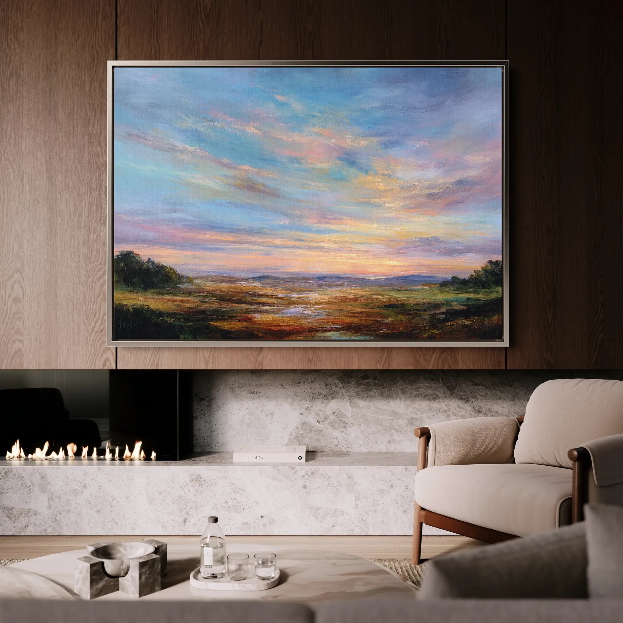 Abstract 1707 Canvas Art 18" x 24" / 45 x 60 cm / Black