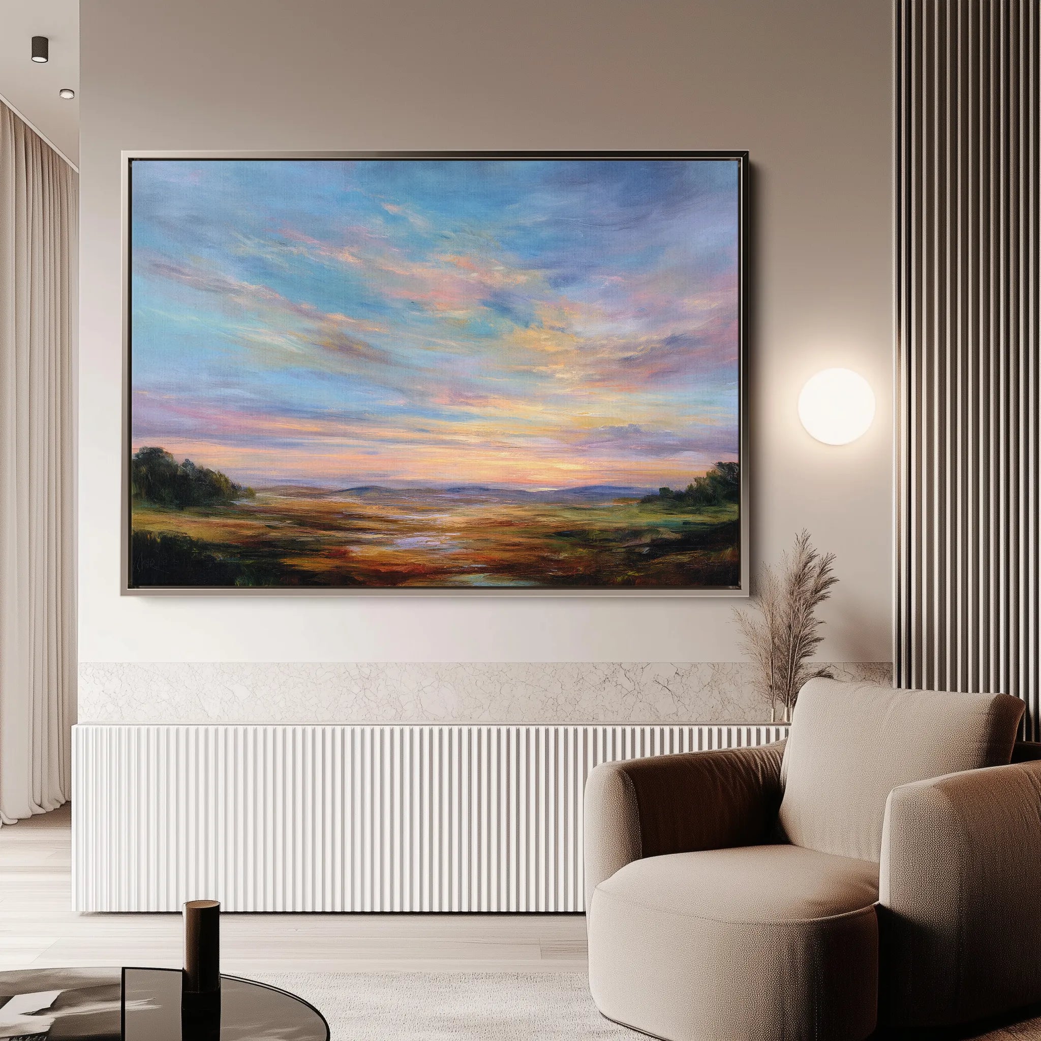 Abstract 1707 Canvas Art 18" x 24" / 45 x 60 cm / Black