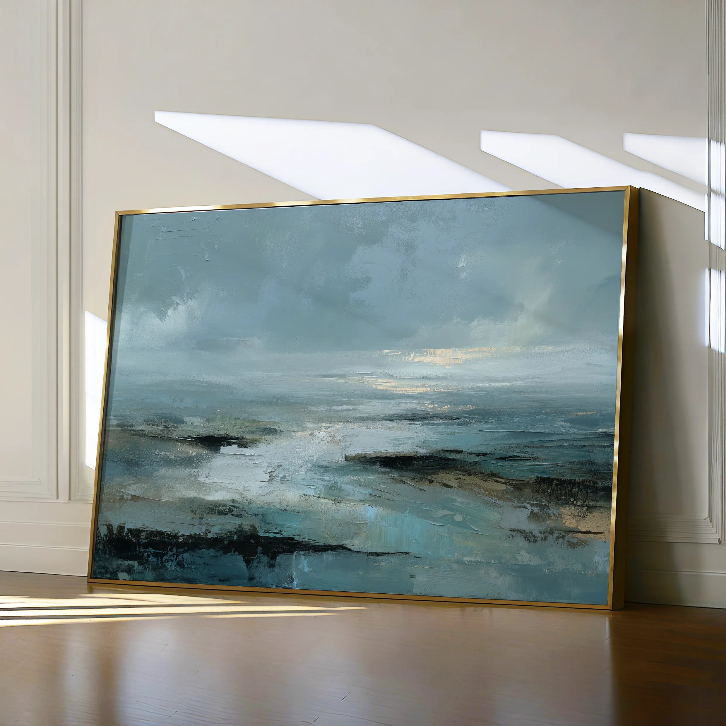 Abstract 1708 Canvas Art 18" x 24" / 45 x 60 cm / Black