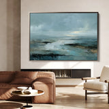 Abstract 1708 Canvas Art 18" x 24" / 45 x 60 cm / Black