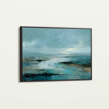 Abstract 1708 Canvas Art 18" x 24" / 45 x 60 cm / Black
