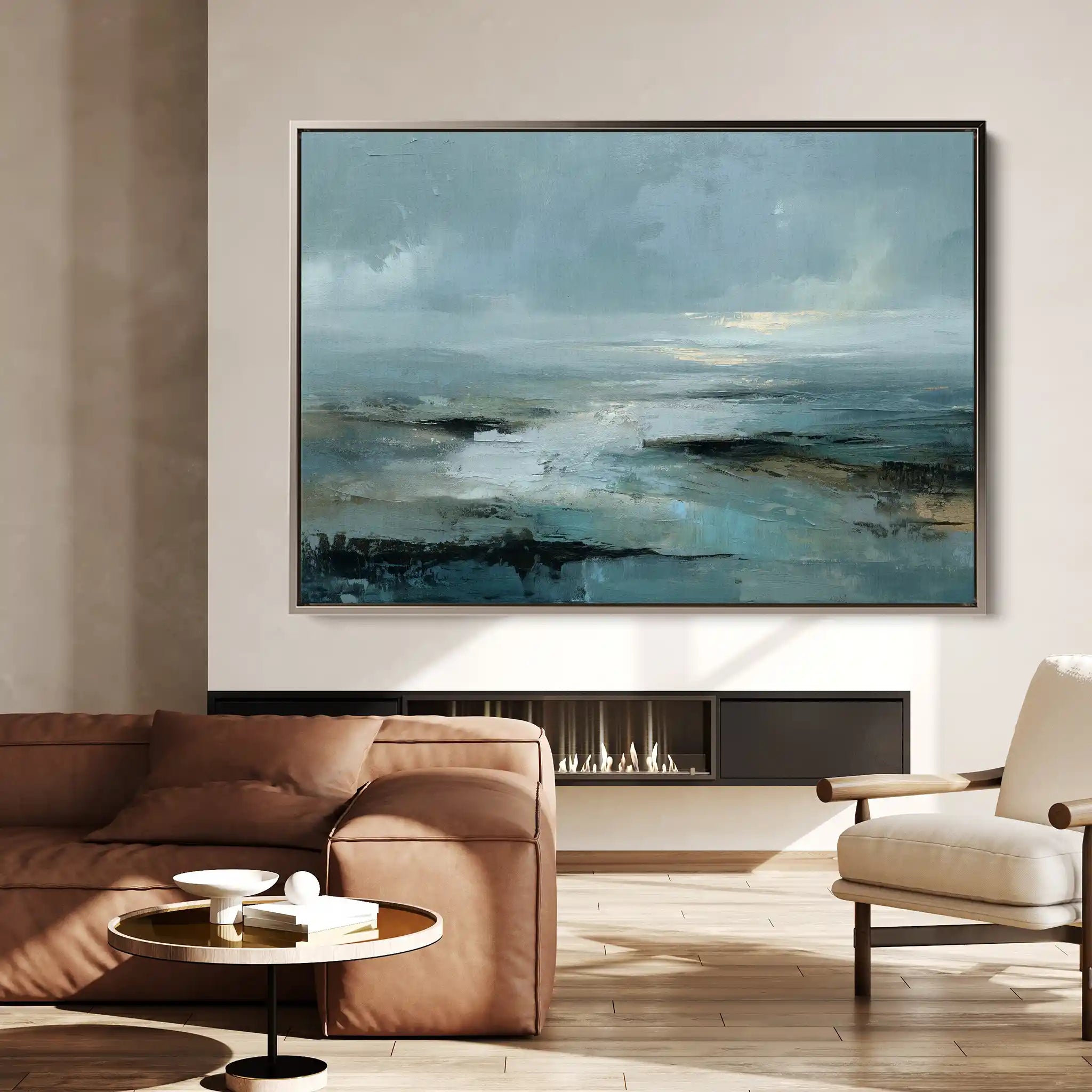Abstract 1708 Canvas Art 60 x 40 cm / Black