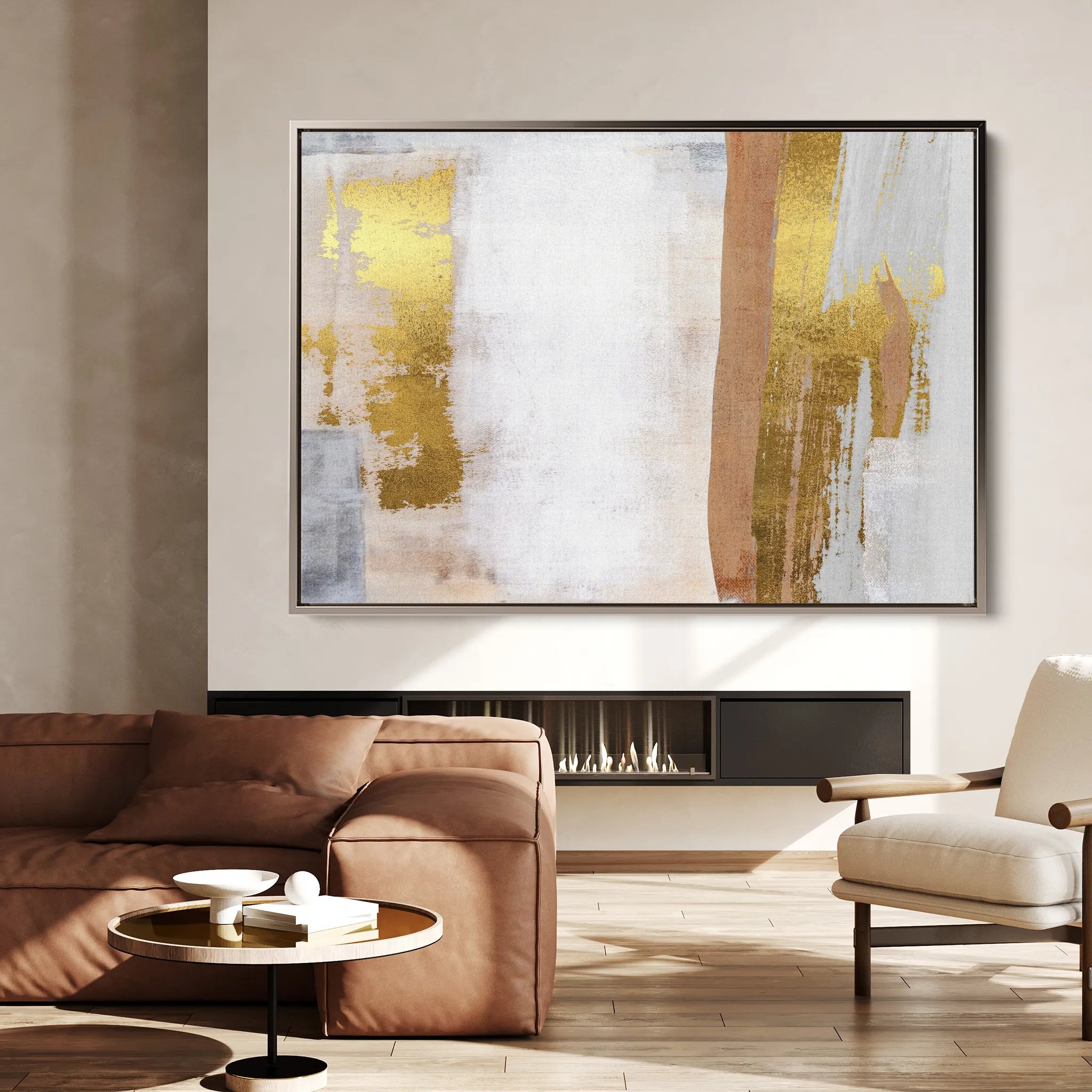 Abstract 171 Canvas Art 18" x 24" / 45 x 60 cm / Black