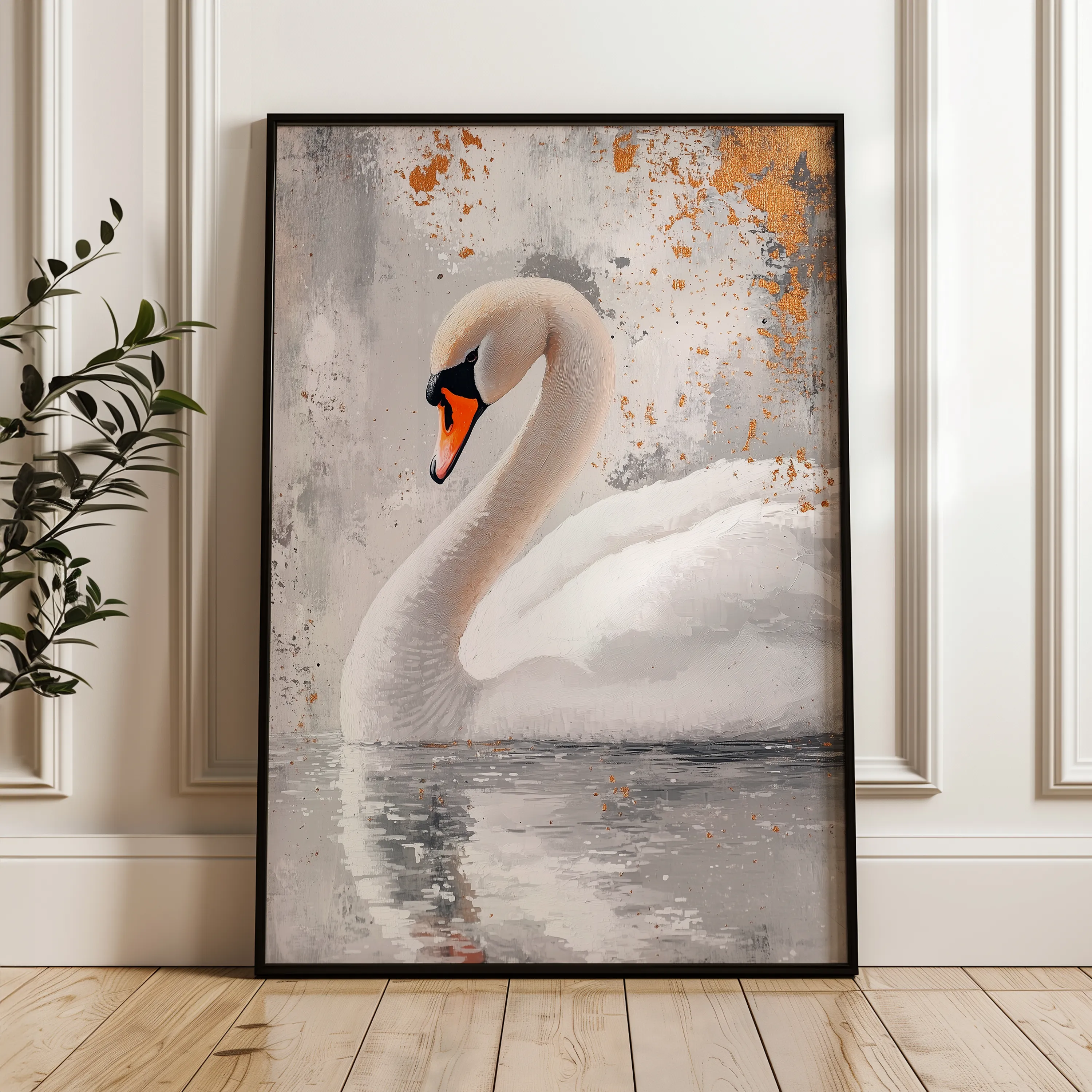 Animals 171 Canvas Art 18" x 24" / 45 x 60 cm / Black