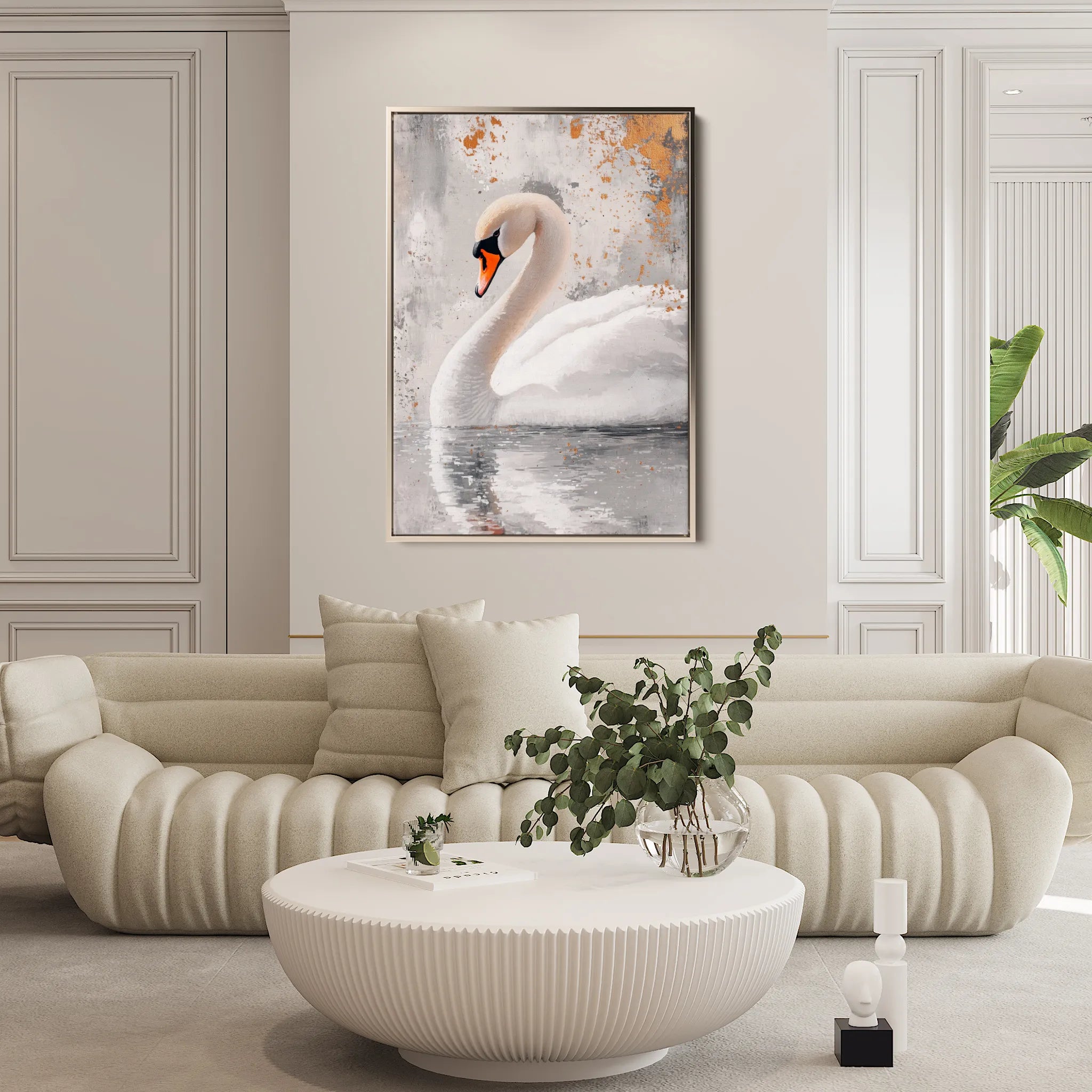 Animals 171 Canvas Art 18" x 24" / 45 x 60 cm / Black