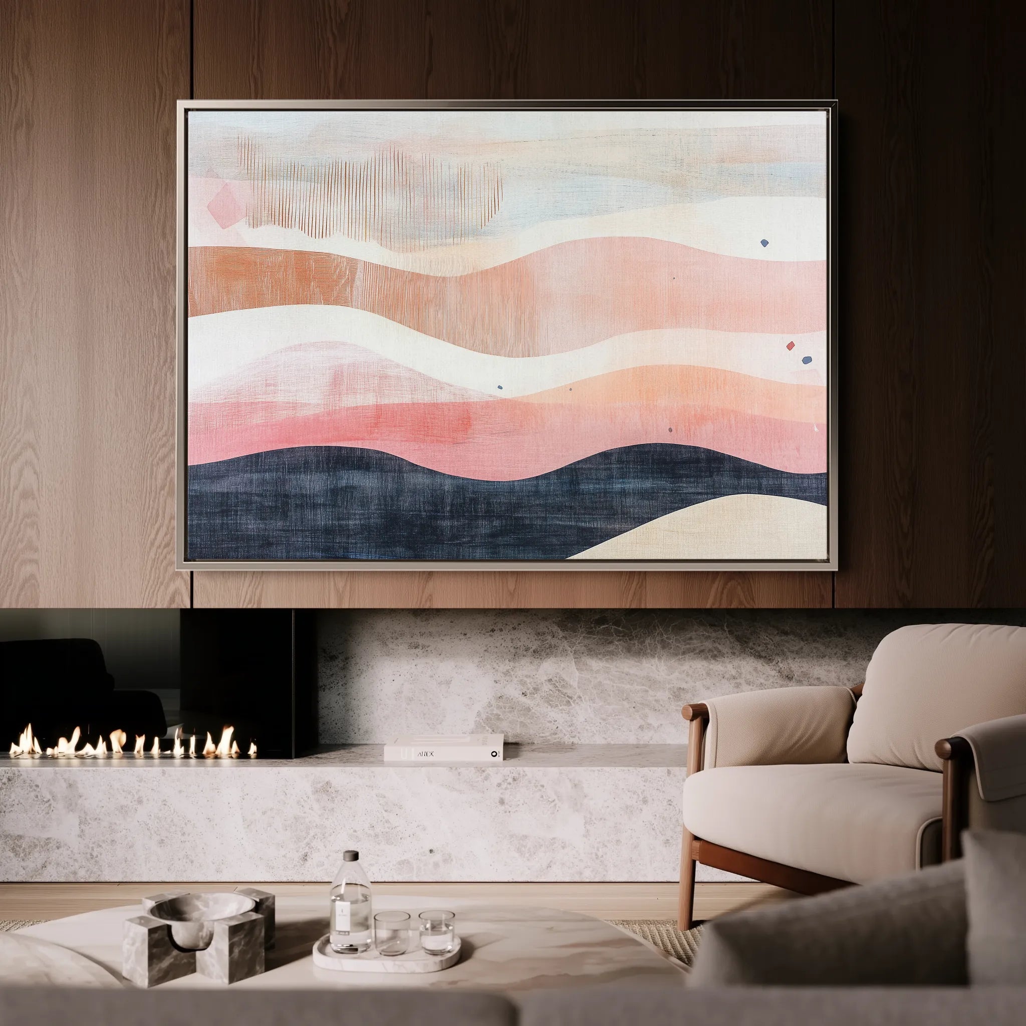 Boho 171 Canvas Art 18" x 24" / 45 x 60 cm / Black