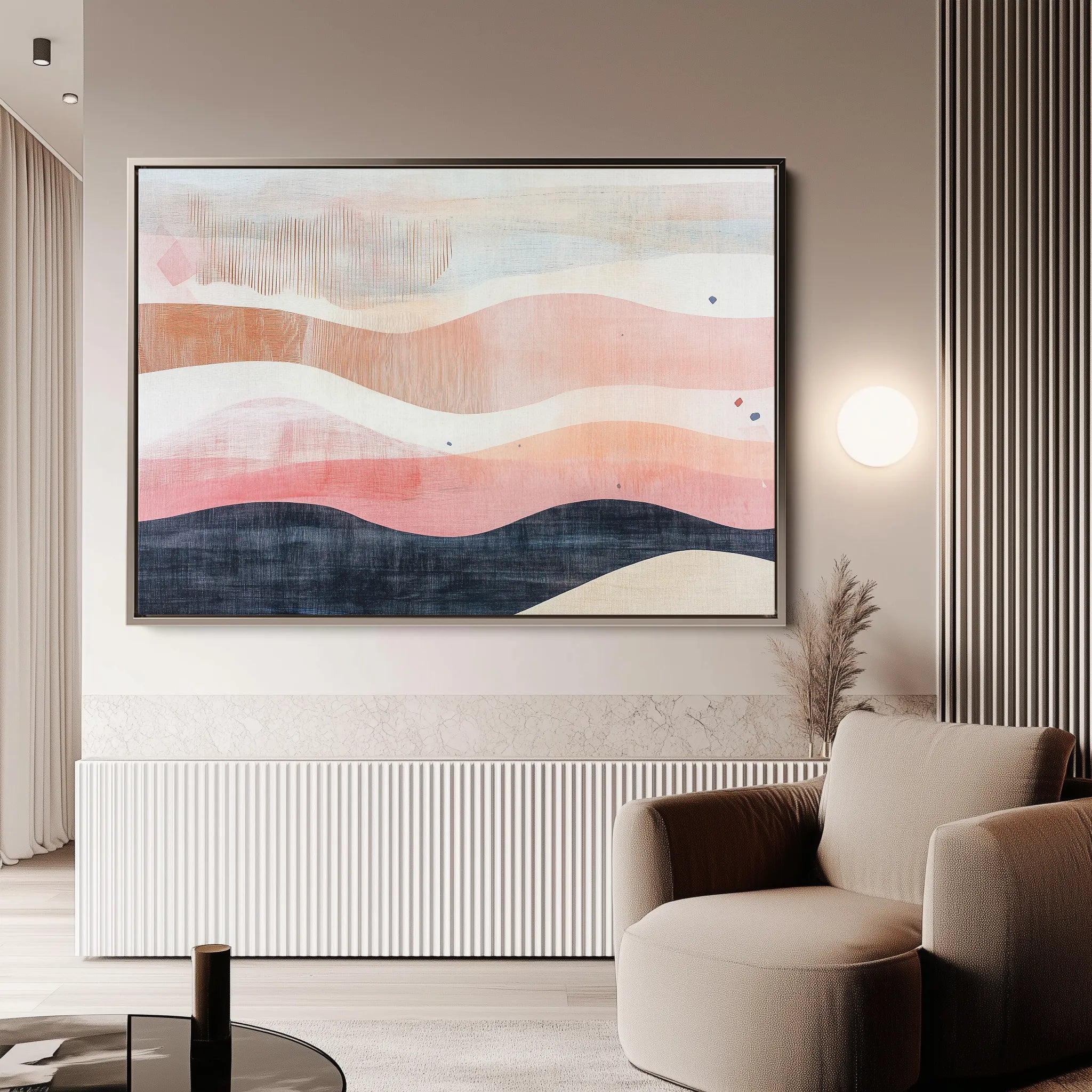 Boho 171 Canvas Art 18" x 24" / 45 x 60 cm / Black