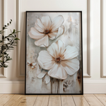 Floral 171 Canvas Art 18" x 24" / 45 x 60 cm / Black